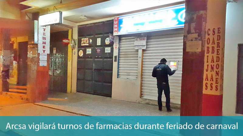 Arcsa Vigilara Turnos De Farmacias Durante Feriado De Carnaval